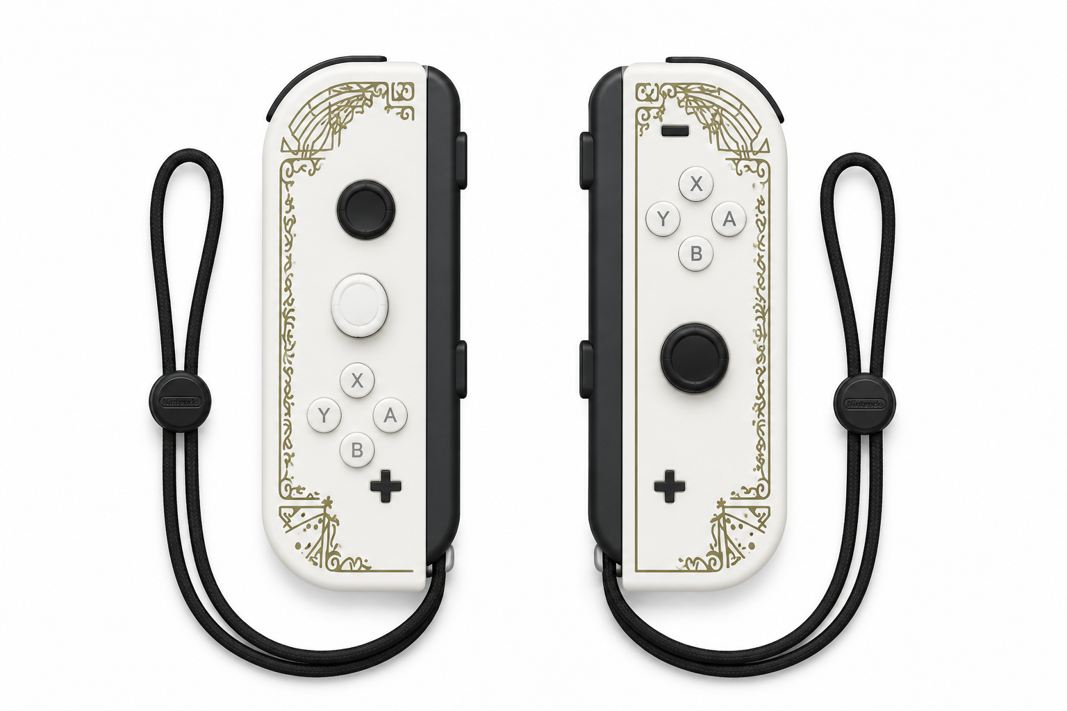 Nintendo Switch Joy-Con Controllers – White Decorative Design with free gift 🎁