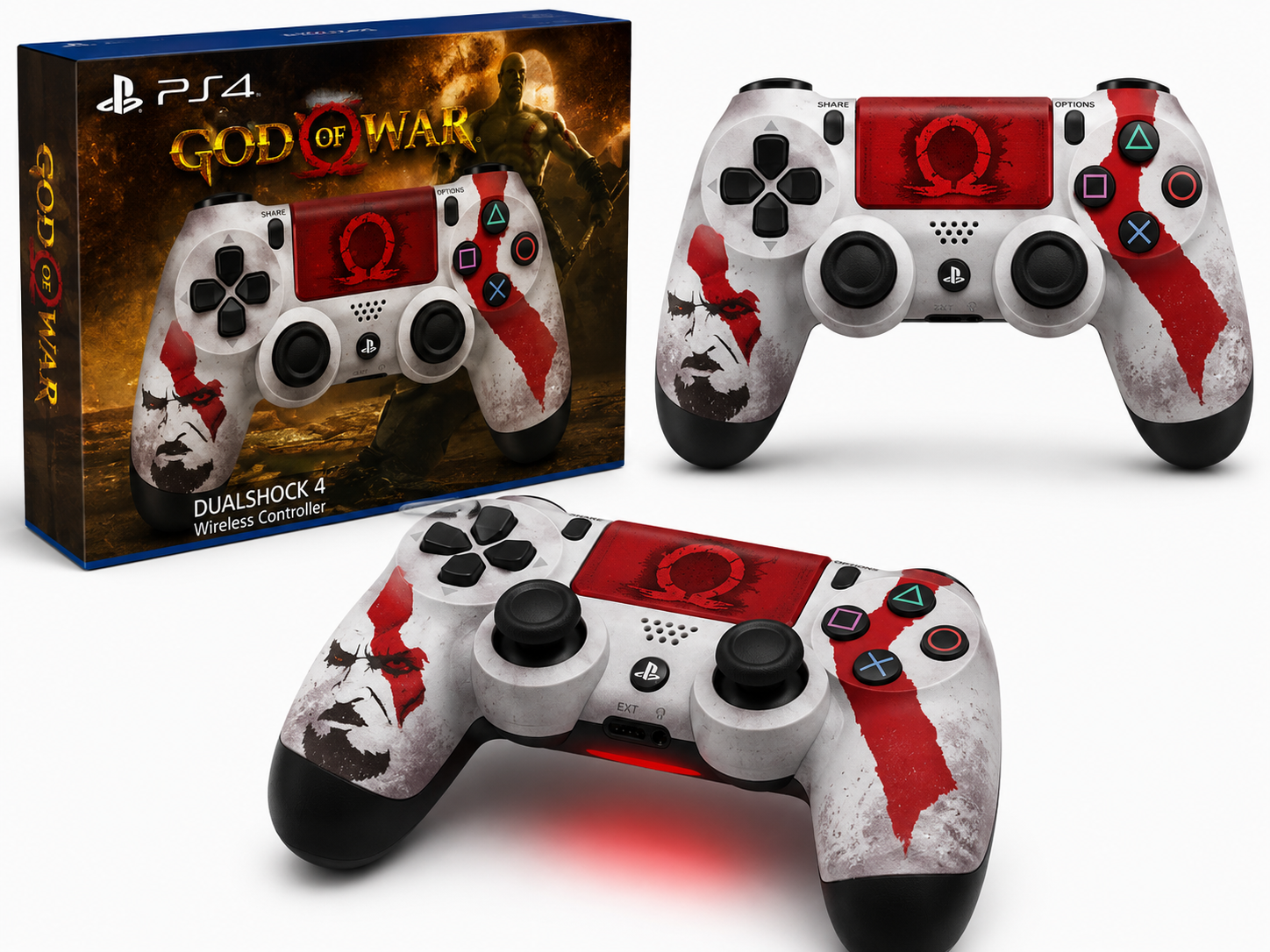 Sony PlayStation 4 (PS4) DualShock 4 Wireless Controller – God of War Edition
