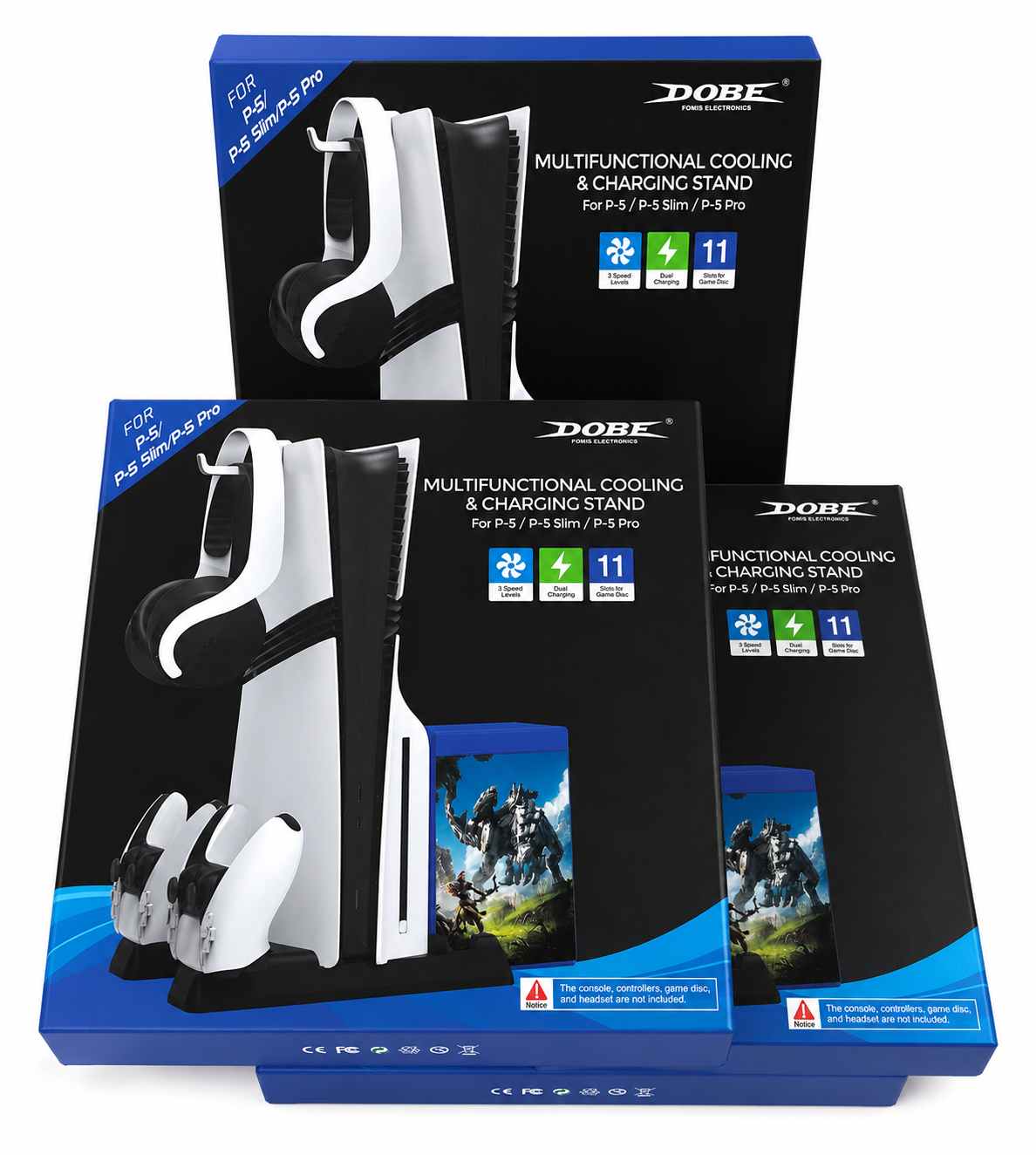 DOBE Multifunctional Cooling & Charging Stand for PS5 + Free Gift 🎁