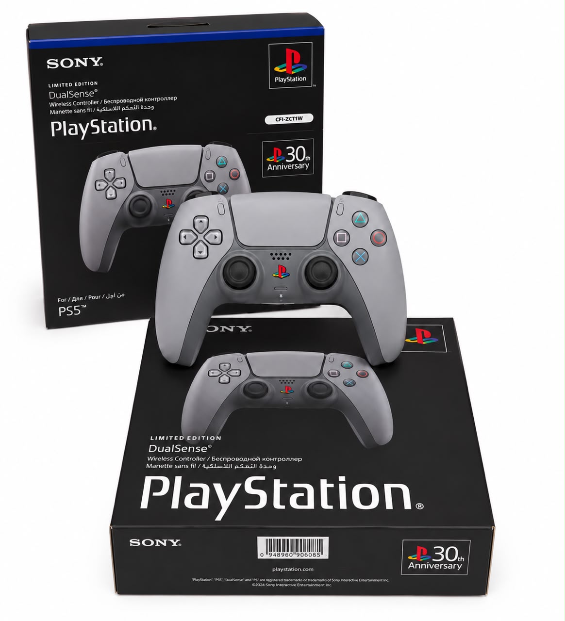 Sony PlayStation 5 (PS5) DualSense Wireless Controller – 30th Anniversary Limited Edition (Brand New) + 🎁 FREE GIFT