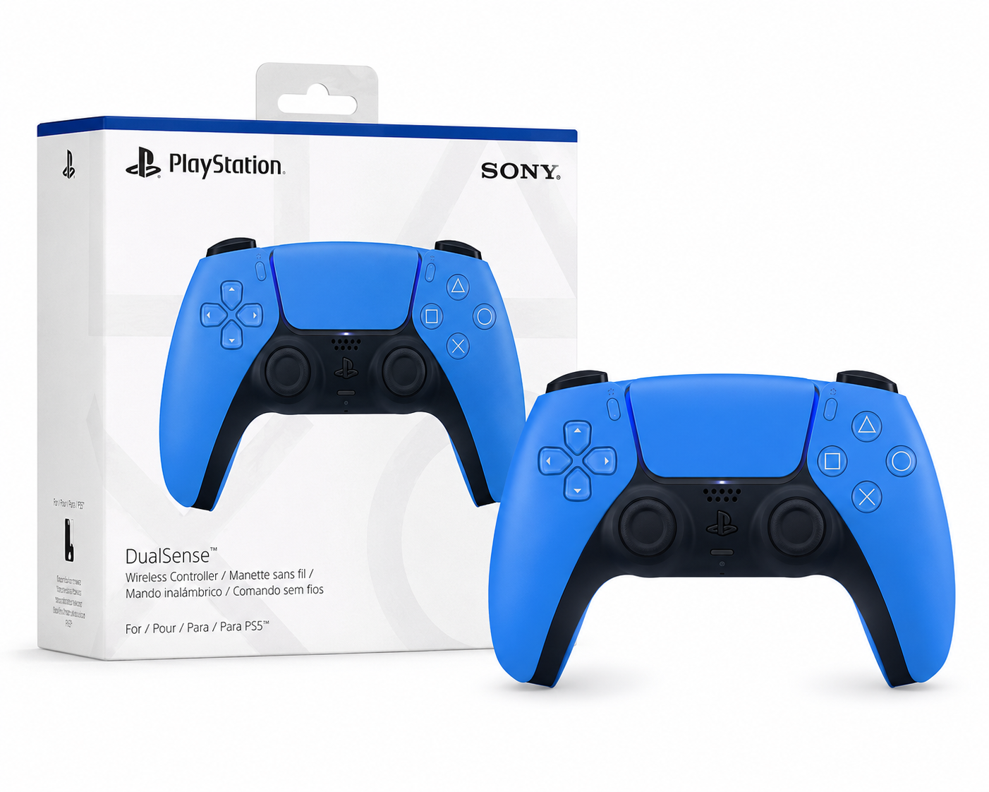 Sony PlayStation 5 (PS5) DualSense Wireless Controller – Blue (Brand New) + 🎁 FREE GIFT