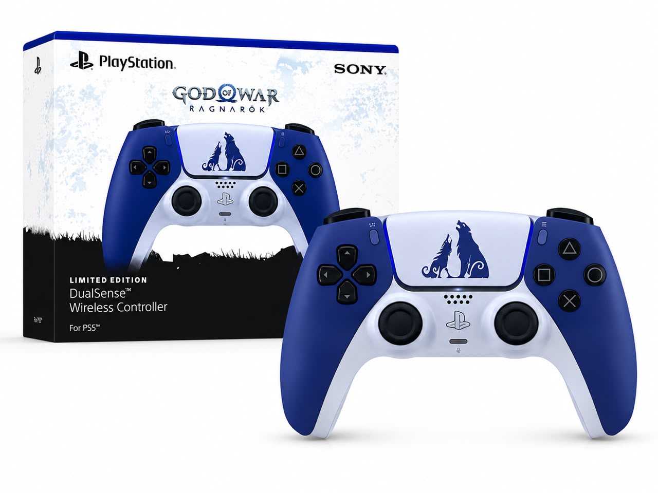 Sony PlayStation 5 (PS5) DualSense Wireless Controller – God of War Ragnarök Limited Edition (Brand New)