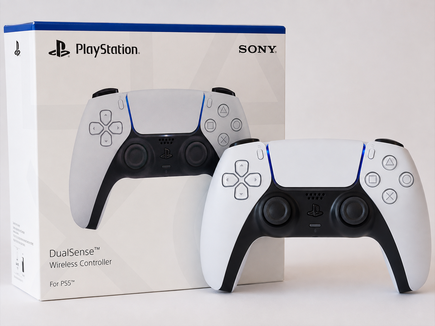 Sony PlayStation 5 (PS5) DualSense Wireless Controller – White (Brand New) + 🎁 FREE GIFT