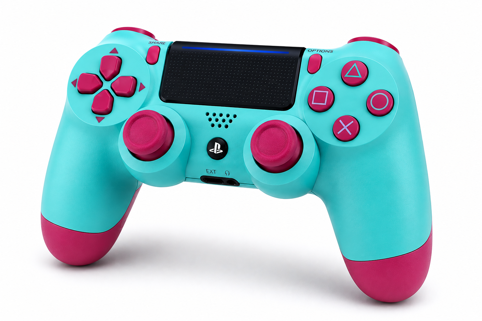 Turquoise & Pink PS4 Wireless Controller